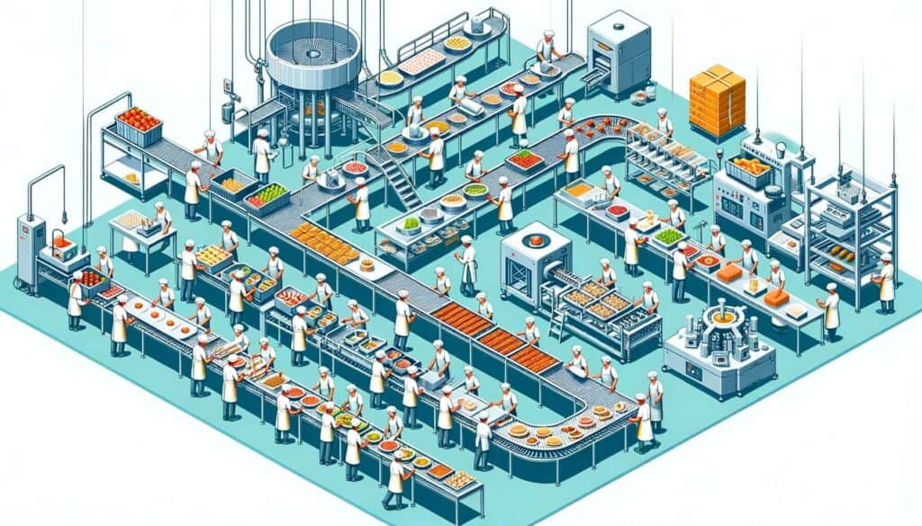 Establishing an Efficient Food Assembly Line for Large-Scale Events