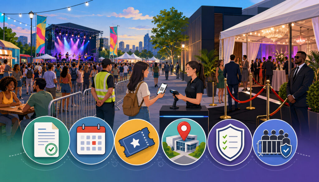 Temporary permit and venue rules for public and private events